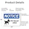 Signmission Pet Relief Area, 24 in W x Rectangle, Aluminum OS-2PACK-NS-A-1824-L-17246 - alternate 4